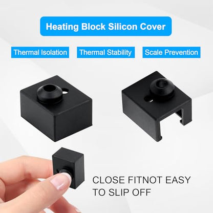 3D Printer Accessories Hotend 6PCS Ender 3 S1 Heater Silicone Sock, high Temperature 300°C Sprite Extruder Ender 3 S1 Pro Silicone Case, for Ender 3 S1 Pro S1 CR10 Smart Pro, Sermoon V1 3D Printer