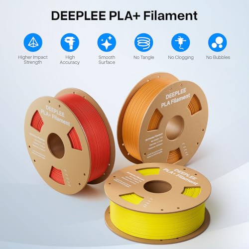 PLA+ 1.75mm 3D Printer Filament 1KG Grey - color: 1*grey