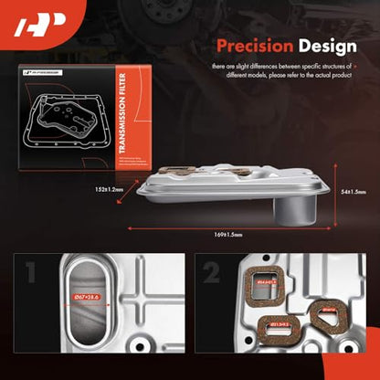 A-Premium Automatic Transmission Fluid Filter with Oil Pan Gasket
