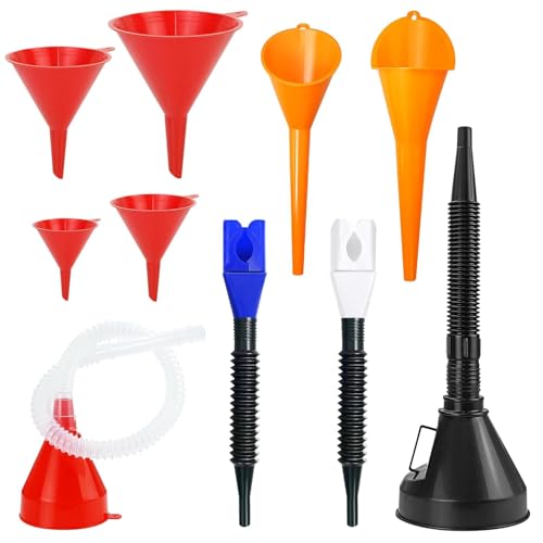 10 PCS Funnels for Automotive Use，Automotive Funnel Set