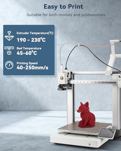 3DHoJor PLA Filament 1.75mm,3D Printer Filament,1kg Cardboard Spool (2.2lbs),Dimensional Accuracy +/- 0.03 mm,Odor Free Clog Free No Brittle, Fit Most 3D FDM Printer,Fire Engine Red - color: Fire Engine Red