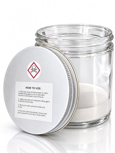Entomology Specimen Collection Jar – Traditional Killing Jar Design (No Chemicals Included) – for Insect Field Collection, Scientific Study & Educational Use