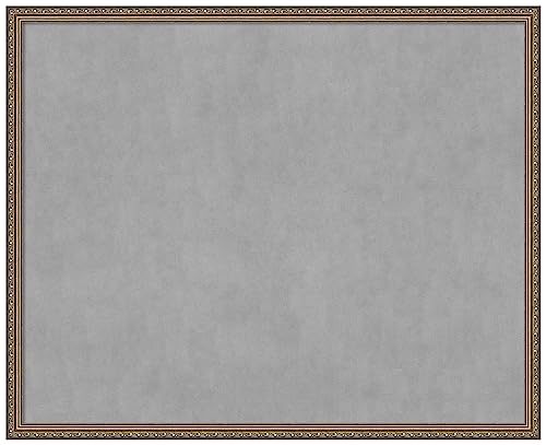 Amanti Art Silver Framed Magnetic Board, 42x34, Traditional Office Decor - size: 42"W x 34"H