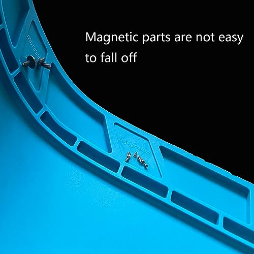 Magnetic Silicone Soldering Mat 13.8 x 9.8 inch Repair Work Pad for Solder