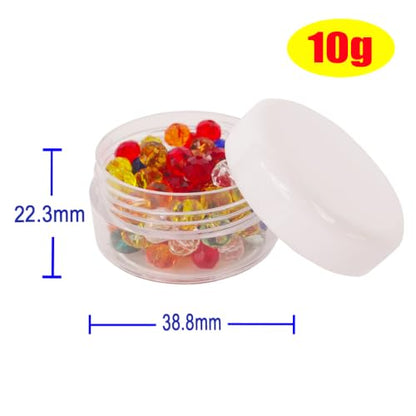 30pcs 10ml Small Sample Jar, Empty Refillable Cosmetic Container - color: 30x 10ml White