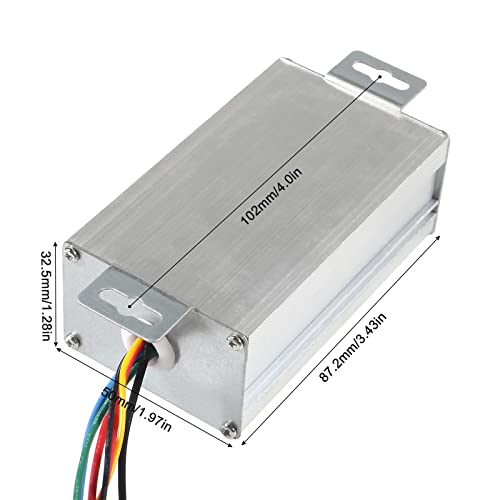2pcs DC Motor Speed Controller, Brush Motor Driver Controls Module DC 9V-60V 12V 24V 36V 48V 60V Motor Pulse Width Modulator Regulator 20A 1200W PWM Monitor Dimmer Governor with Switch & Knob