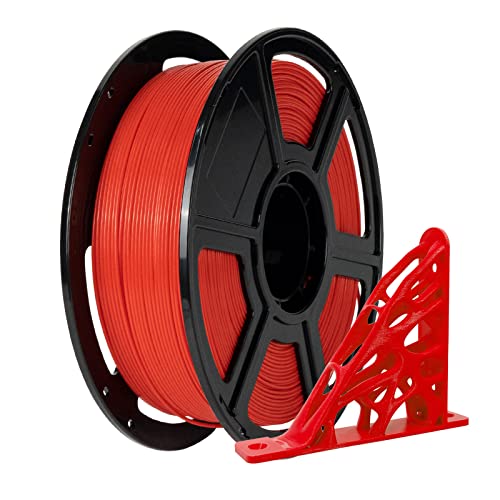 FLASHFORGE PETG Pro Filament 1.75mm Red, 3D Printer Filament 1kg (2.2lbs) Spool, Dimensional Accuracy +/- 0.02mm, 3D Printing Filament for Various Mechanical Parts, Waterproof Parts - color: Red