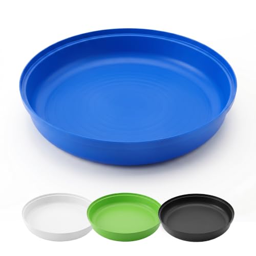 MEKA Deep Tuff Tray 27.8” Round Sensory Play Base, Heavy Duty Plastic Deep Spot Messy Activity Mud Water Sand Tray for Toddlers, Outdoor Indoor Open-Ended Learning Toy Blue - color: Blue