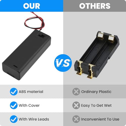SDTC Tech 1 x 1.5V AA Battery Holder with Wires - size: 1AA