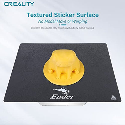 Creality Official Ender 3 Build Plate, 235x235mm Double-Sided Magnetic Bed Plate Smooth+Textured Surface Flexible Removable Printing Platform for Ender 3/3 V2/3 Pro/3 S1/3 S1 Pro/3 V3 SE/K1C/K1 SE - style: Smooth+Textured