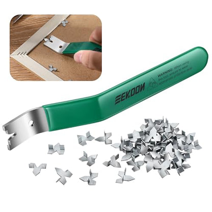 Feekoon Glazier Point Driver with 100 Push Points, Green - color: Green