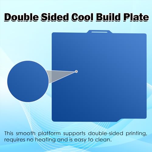 Cool Build Plate for Bambu Lab P2S/X2D/P1S/P1P/X1/X1C/X1E/A1 257.5x257.5MM - size: For P2S/X2D/P1S/P1P/X1/X1C/X1E/A1