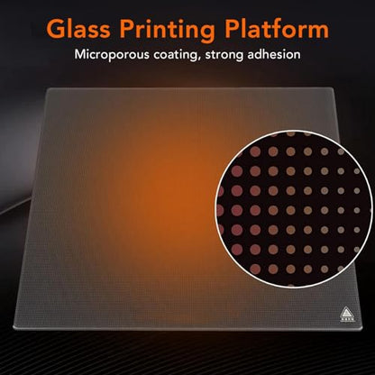 Printer Build Surface Sheet 350x350x4mm Strong Adhesion Tempered Glass 3D Printer Accessories Printing Plate for Upgrade Glass Plate for Voron Model