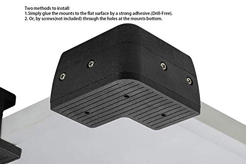 Sunway Solar Solar Panel Mounting Brackets Corner Mount Kits for Framed Solar Panels,Installation On RV Caravan Boats Camper Trailer Marine Motorhome House Roof, Compatible with Renogy Solar Panel