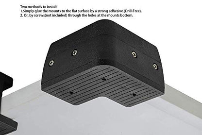 Sunway Solar Solar Panel Mounting Brackets Corner Mount Kits for Framed Solar Panels,Installation On RV Caravan Boats Camper Trailer Marine Motorhome House Roof, Compatible with Renogy Solar Panel