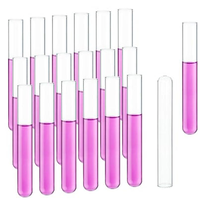 50pcs 20ml Borosilicate Glass Test Tubes, LVH1002 - color: 50pcs of Vol.20ml