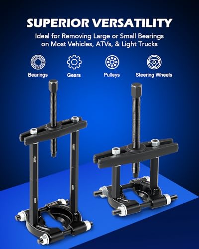 OMT Bearing Puller Set, Bearing Splitter Tool Kit - color: Black Bearing Splitter Kit, size: 14pc Bearing Splitter Kit