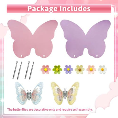 2 Pcs Small Magnetic Board, Cute Magnet Display Stand for Tabletop - color: 2pcs Pink and Purple