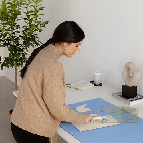 Elan Cutting Mat A1 Blue, Large Self Healing Cutting Mat 24 x 36 Inch, 5-Ply Craft Board Blue, Hobby Board for Crafts 24x36 Inch - style: 36 x 24"