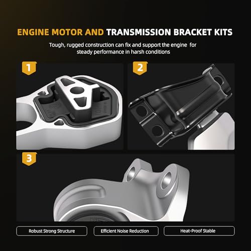 Engine Motor Mount Transmission Bracket Kits for Ram Promaster 3.6L - style: for Promaster 3.6L 1500/2500/3500 14-21