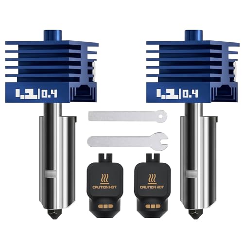 2PCS 0.4MM Hotend Kit for Bambu Lab P2S/H2D/H2C/H2S/X2D/A1/A2L/A1MINI - color: Blue, size: 0.4mm