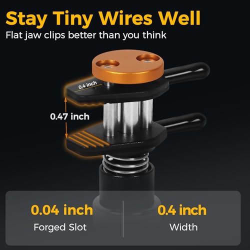 NOEVSBIG Magnetic Helping Hands Clamp Metal Adjustable Third Hand Stand - color: Black, size: Small