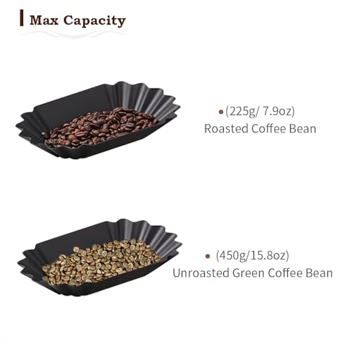 CAFEMASY Coffee Beans Cupping Sample Tray Reusable Plastic Plate for Scooping and Weighing, Display Sample Coffee Beans (5pcs-Black) - color: 5pcs-black