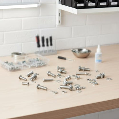 320 Pcs Small Metric Machine Screws Assortment Kit - M2/M2.5/M3/M4/M5 Assorted Nuts and Bolts, Lock & Flat Washers for Electronics, RC Models, DIY Projects - size: M2M2.5M3M4M5 320pcs