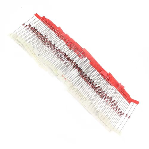 25 Values 250pcs 1W Zener Diodes Assortment Kit 3V 3.3V 3.6V 3.9V 4.3V 4.7V 5.1V 5.6V 6.2V 6.8V 7.5V 8.2V 9.1V 10V 12V 13V 15V 16V 18V 20V 22V 24V 27V 30V 33V Assorted Set