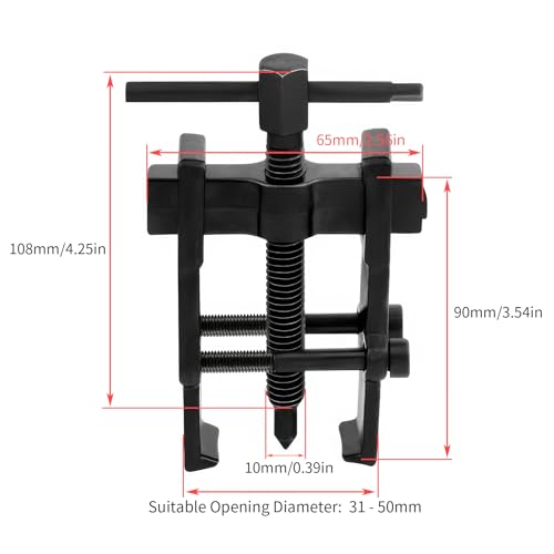 Beam 2 Jaw Puller 2" Bearing Gear Pullers, 108mm T-Shaped Screw - size: 2Jaw 2In 65×108MM