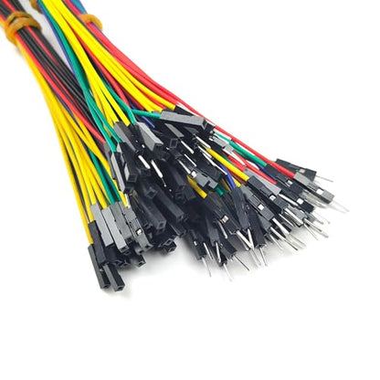 Breadboard Jumper Wires Cable kit Male Female Multicoloured Wire Compatible for Arduino Raspberry Pi Protoboard PCB Board (90PCS) ﻿