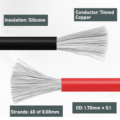 22 AWG Stranded Wire Kit – Silicone Coated Copper Wires 22 Gauge Pre-Tinned 23ft/7m Each Spool, 6 Colors (Black, Red, Yellow, Green, Blue, White), Electrical Jumper Wire Hook Up Wire Kit from Plusivo - style: 22 AWG Stranded Wire Silicone Insulation