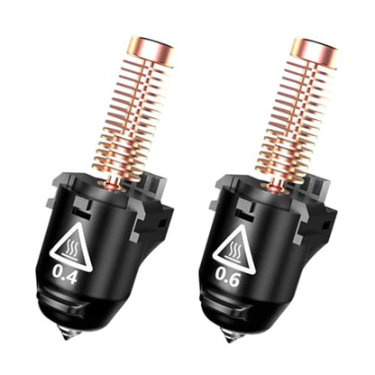 Original 3D Printer Nozzle 0.4mm 0.6mm for FLASHFORGE Adventurer 5M Hotend,3S Quick Detachable Nozzle,Up to 280℃ High Temp 32mm³/s High Flow Nozzle,Adventurer 5M Pro Nozzles Kit - style: 0.4mm+0.6mm