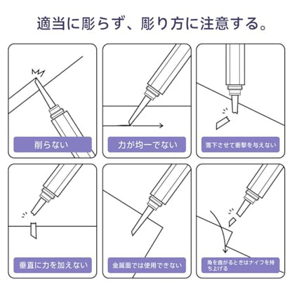 stedi Model Scriber Blades Tungsten Steel 0.15+0.3mm Replacement - style: 0.15mm+0.3mm