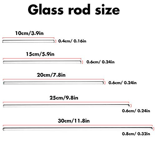 5 Pack Glass Stirring Rod