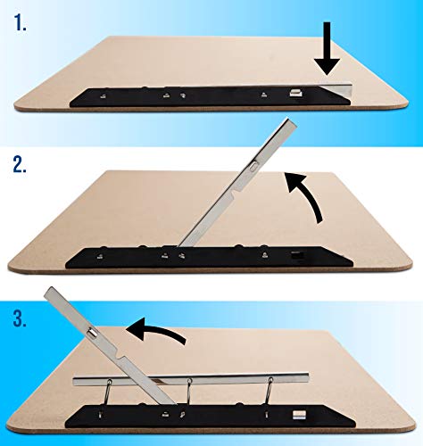 Extra Large Clipboard Set (6pc) - Larger Than a 11x17 Clipboard - Vertical or Landscape - Fits 11 x 17 Tabloid Paper (Board 11.6" x19.5” - 2 Inches Longer Than Legal Size Clipboards)
