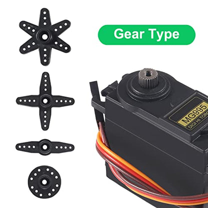 Servo Motor MG995 Control Angle180 Metal Gear Servo 20KG Digital High Speed Torque Servo Motor for Smart Car Robot Boat RC Helicopter Pack of 5