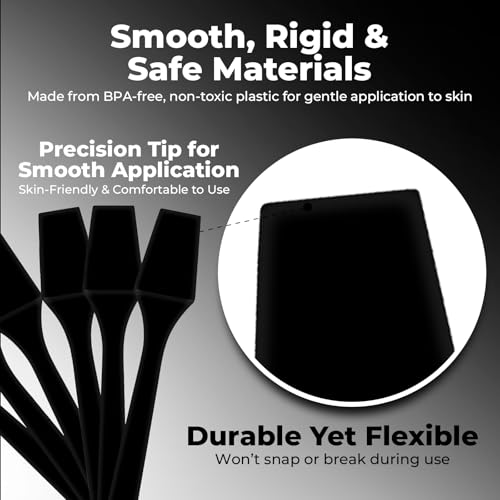 Kopperko Mini Lotion Spatula, 2.5 Inch, 100 Pack, Black - color: Black, size: 100 Spatulas