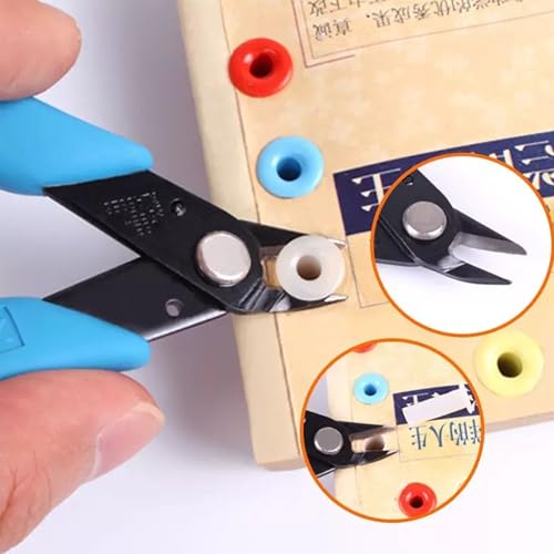 Micro Wire Cutters Precision Flush Cutter Pliers for Jewelry Making Electronics Craft 5 Inch Mini Side Cutting Nippers for Zip Ties Plastic Models and Hobby Projects Light Blue