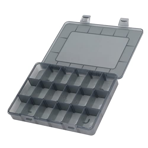 Small Parts Organizer 18 Grids Transparent