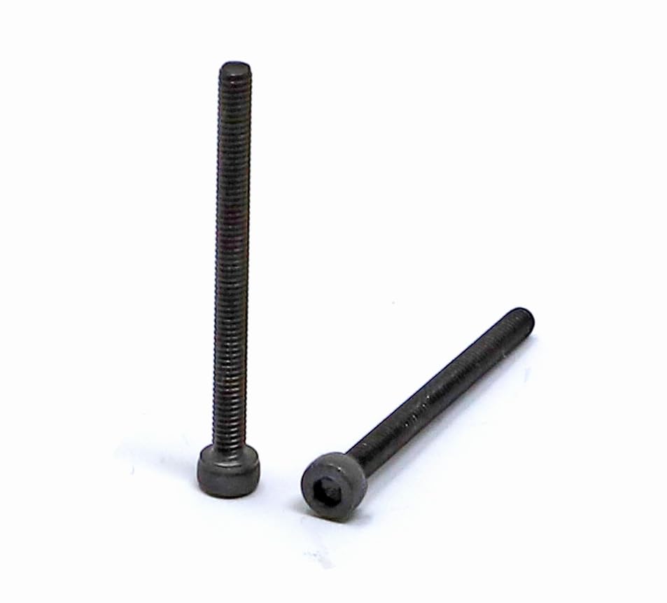iexcell 100 Pcs M2.5 x 30mm Thread Pitch 0.45 mm Alloy Steel 12.9 Grade Hex Socket Head Cap Screws Bolts Kit, Black Oxide Finish - size: M2.5 x 30mm