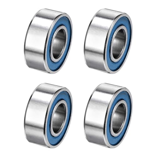 uxcell 4 Pcs 686-2RS Micro Bearings, 6x13x5mm Chrome Steel, ABEC7 - size: 686-2RS