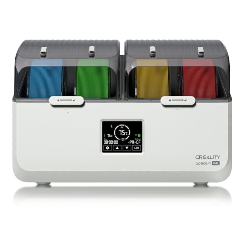 Creality Space Pi X4L Filament Dryer Box,4 Spools Filament Storage Box with Dual Independent Heating Chambers,200W PTC Heats Up to 75°C Rapid Drying for PLA,PETG,TPU,ABS,PET,PC,ASA,PA - style: Dryer Box