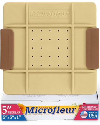 Microwave Flower Press Kit, 5 Inch Portable Craft Preservation in Minutes - style: Modern