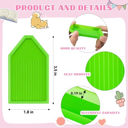 28PCS Plastic Diamond Painting Trays, Bead Sorting Trays for DIY Crafts