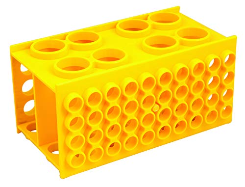 EISCO Universal Multi Size Test Tube Rack - Polypropylene - Holds 30mm, 20mm, 17mm, and 12mm Diameter Tubes