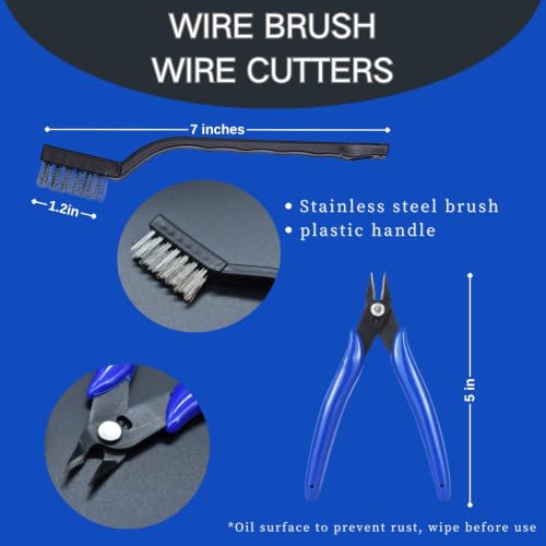 3D Printer Tool Kit, 24pcs Nozzle Cleaning Tool Removal Kit, Wire Brush, Wire Flush Cutter, Scraper Knife, Diamond Files, Tweezer, Putty Knife for 3D Printer, Model Building