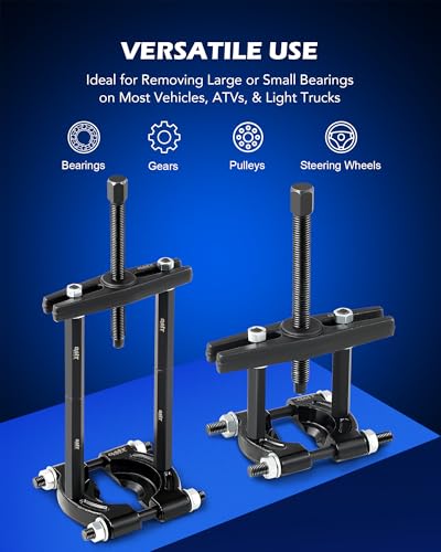 OMT 30pc Bearing Puller & Blind Hole Bearing Race and Seal Extractor Kit - color: Blue Case, size: 30pc Bearing Puller & Splitter Kit