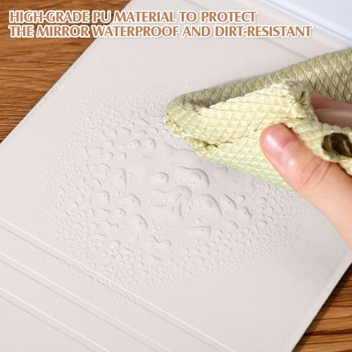 Dunzoom 2 Sets 4 Pcs Small Glass Desktop Whiteboard with Reversable Stand 8x6 Inch Mini Dry Erase White Board Easel with 2 Markers Reusable Desk Notepad for Home Office School Supplies (White) - color: White