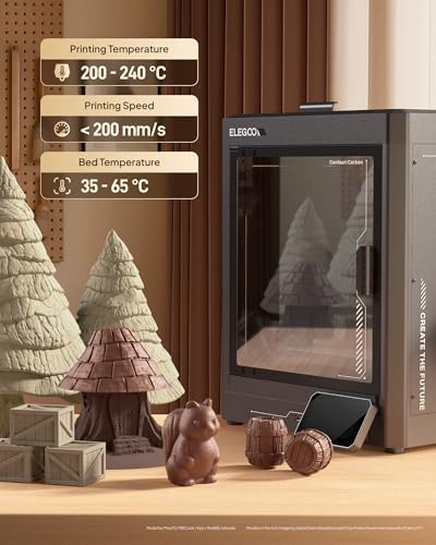 ELEGOO PLA 3D Printer Filament 4KG Oak Wood/Rosewood/Tan Birch/Teak Wood - color: Oak Wood/Rosewood/Walnut Wood/Tan Birch Wood, size: 4kg